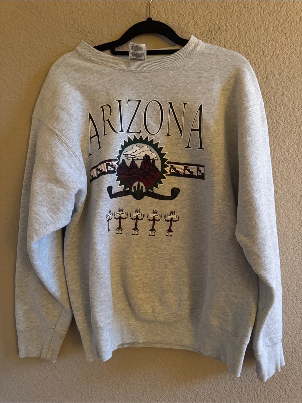 Vintage Arizona Aztec Crewneck Sweatshirt Size Medium